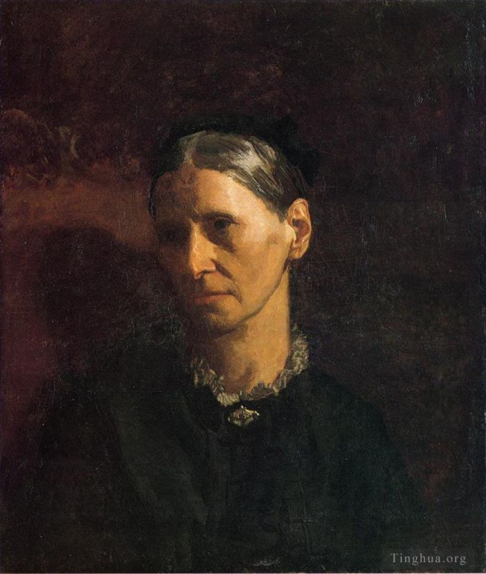 托马斯·伊肯斯 的油画作品 -  《詹姆斯·W·克罗威尔夫人的肖像》