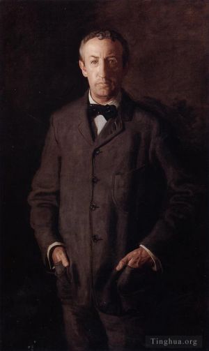 艺术家托马斯·伊肯斯作品《威廉·B·库尔茨的肖像》