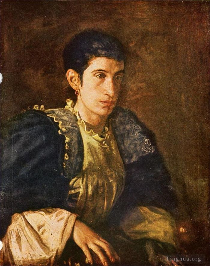 托马斯·伊肯斯 的油画作品 -  《戈麦斯·达扎夫人》