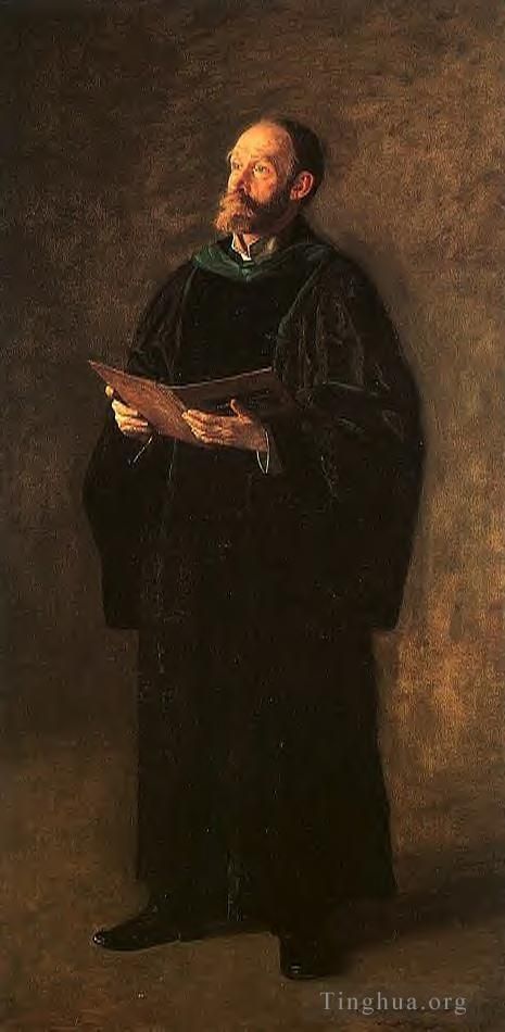 托马斯·伊肯斯 的油画作品 -  《院长点名》
