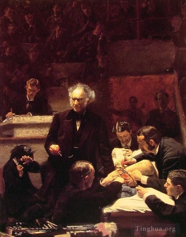 托马斯·伊肯斯 的油画作品 -  《格罗斯诊所》