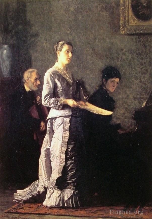 托马斯·伊肯斯 的油画作品 -  《可悲的歌》