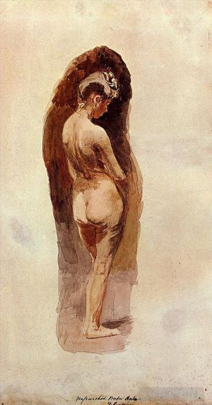 艺术家托马斯·伊肯斯作品《女性裸体》