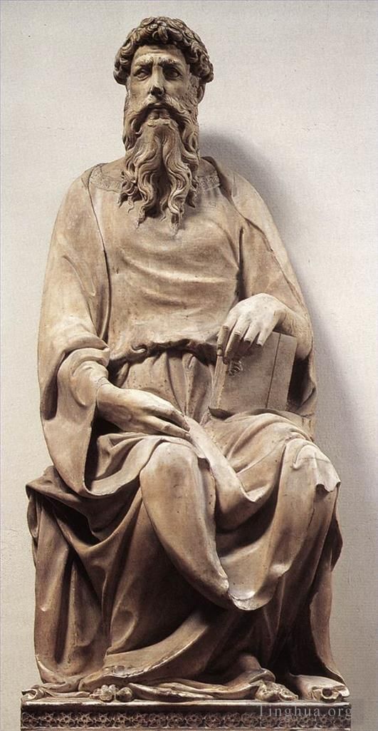 托马斯·伊肯斯 的雕塑作品 -  《多纳泰罗福音传道者圣约翰》