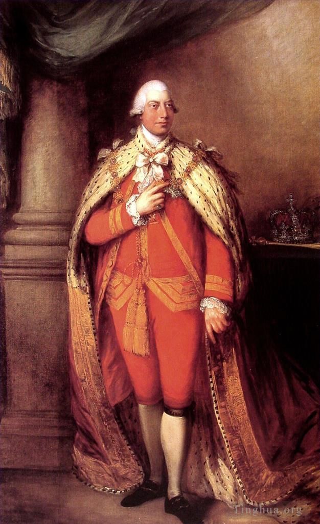 托马斯·庚斯博罗 的油画作品 -  《乔治三世国王》