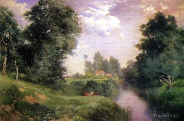 托马斯·莫兰 的油画作品 -  《长岛河》