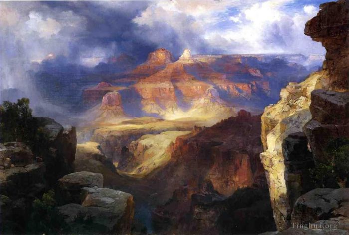 托马斯·莫兰 的油画作品 -  《大自然的奇迹》