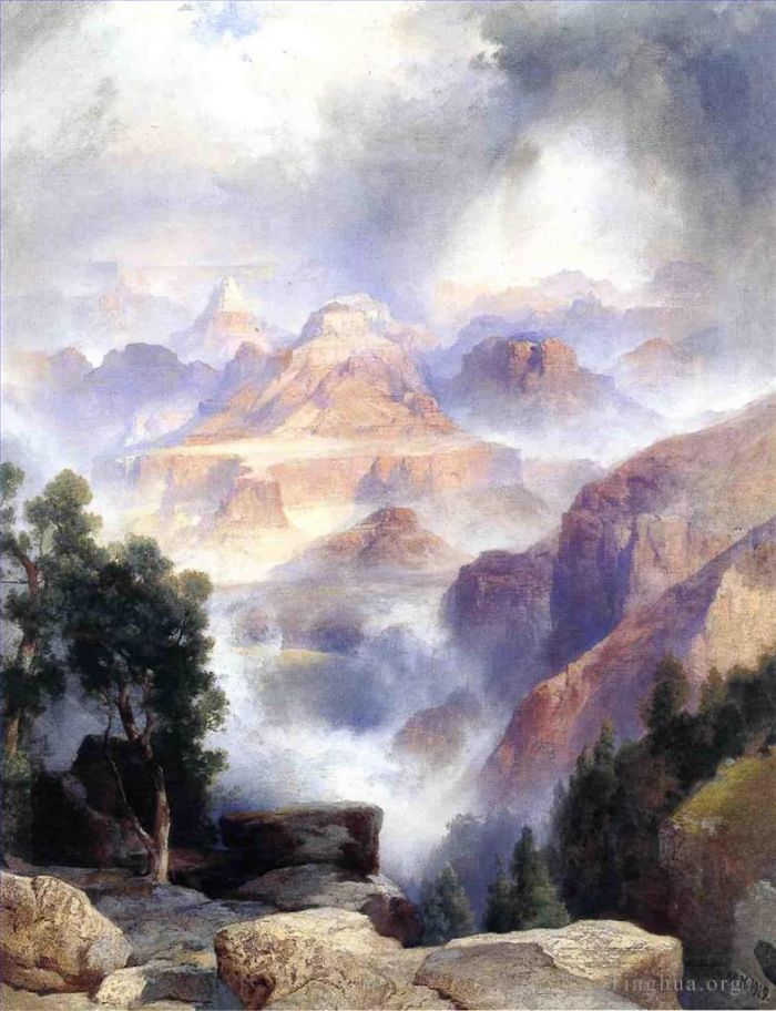 托马斯·莫兰 的油画作品 -  《秀雷日大峡谷》