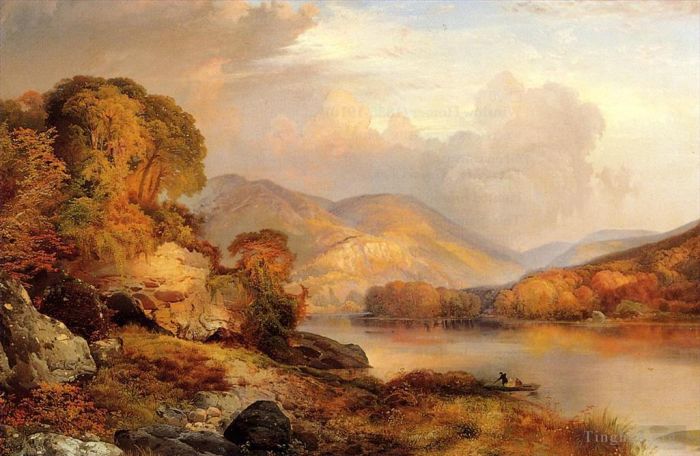托马斯·莫兰 的油画作品 -  《秋天的风景》