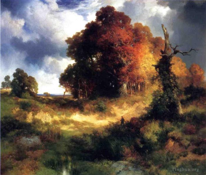 托马斯·莫兰 的油画作品 -  《秋天》