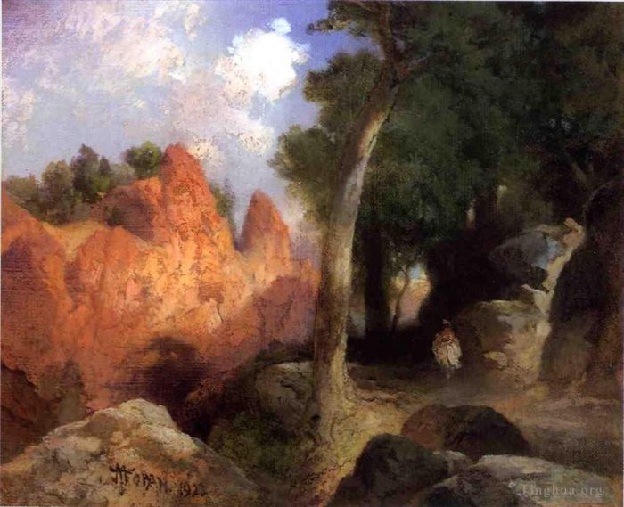 托马斯·莫兰 的油画作品 -  《云之峡谷》