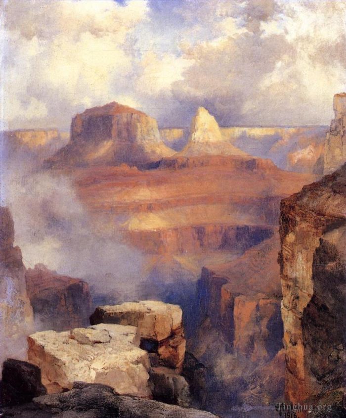 托马斯·莫兰 的油画作品 -  《大峡谷2》