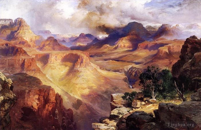 托马斯·莫兰 的油画作品 -  《大峡谷3》