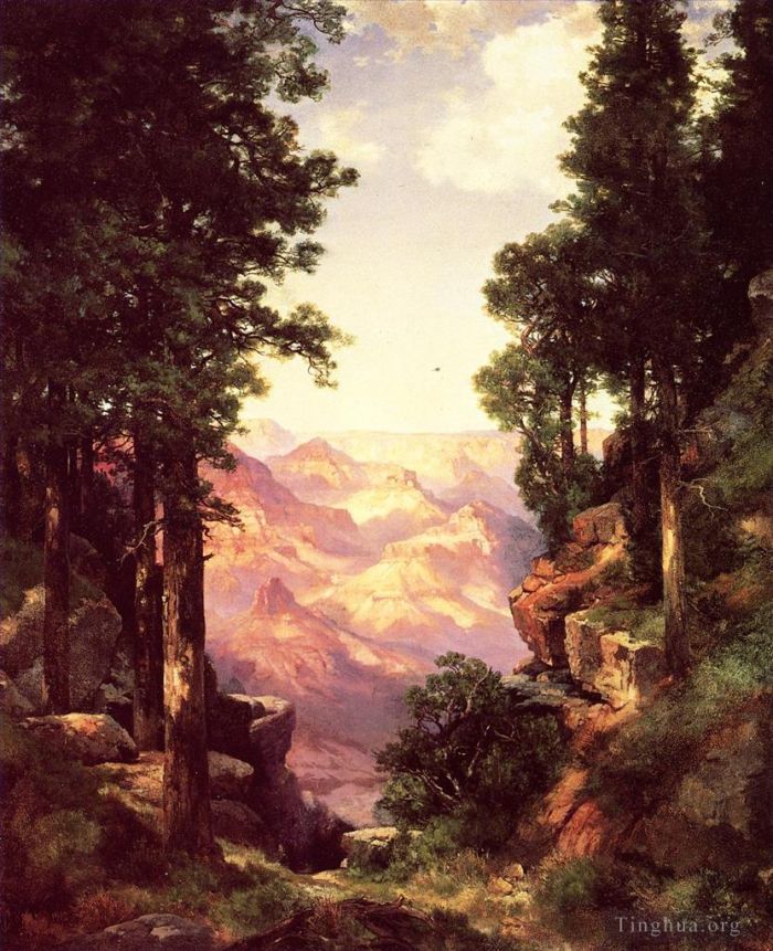 托马斯·莫兰 的油画作品 -  《大峡谷》