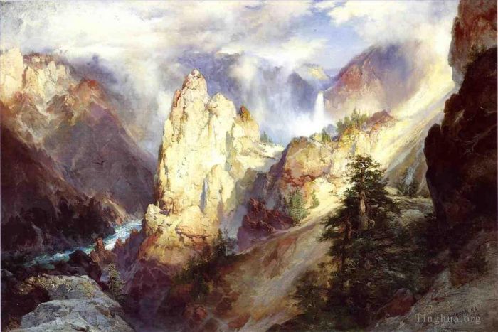 托马斯·莫兰 的油画作品 -  《景观》