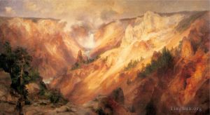 艺术家托马斯·莫兰作品《黄石大峡谷》