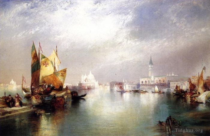 托马斯·莫兰 的油画作品 -  《威尼斯的辉煌》