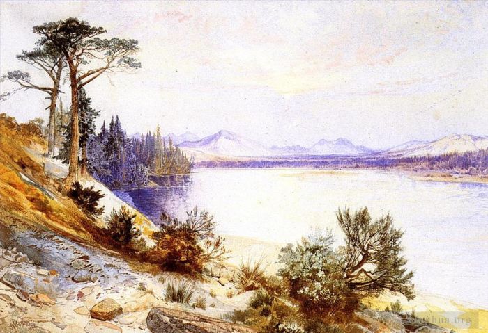 托马斯·莫兰 的各类绘画作品 -  《黄石河源头》