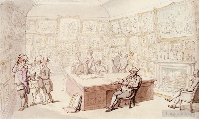 托马斯·罗兰森 的各类绘画作品 -  《恩菲尔德格罗夫之家米歇尔斯先生画廊》
