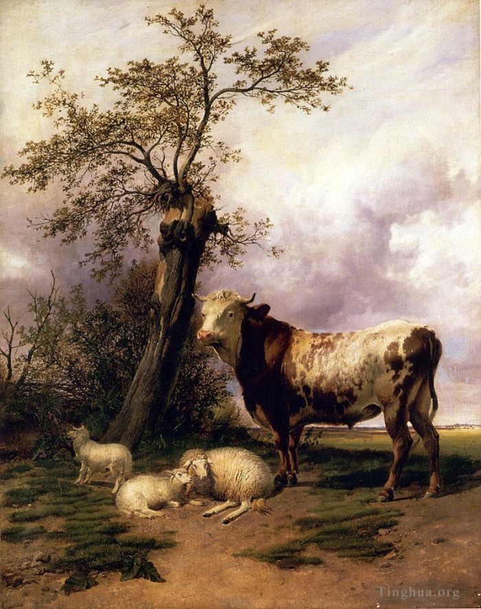托马斯·辛德尼·库珀 的油画作品 -  《牧场之主》