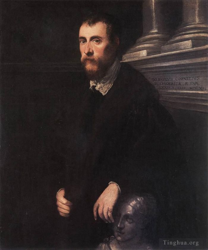 丁托列托 的油画作品 -  《乔瓦尼·保罗·科尔纳罗的肖像》