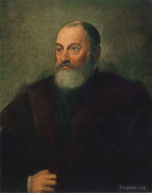 艺术家丁托列托作品《一个男人的肖像,1560》