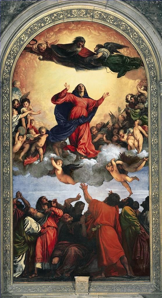 提香 的油画作品 -  《圣母升天》