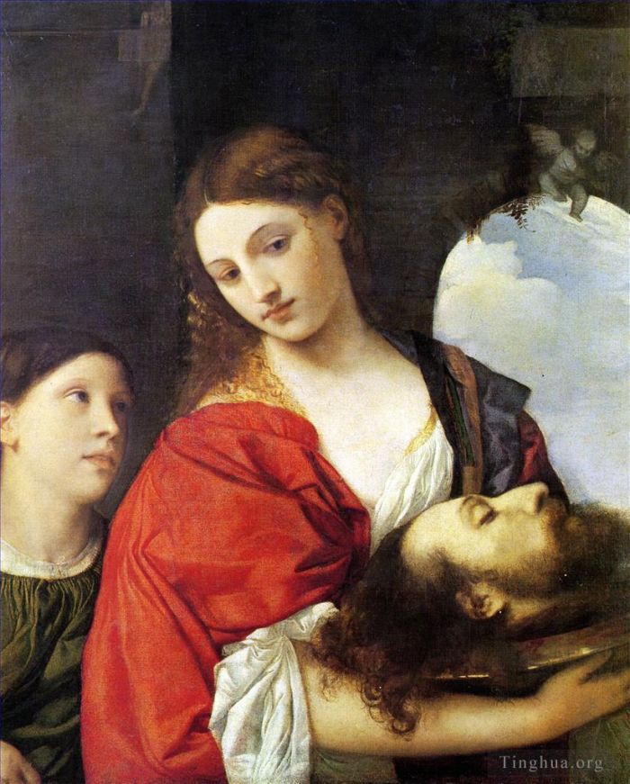 提香 的油画作品 -  《莎乐美,1512》
