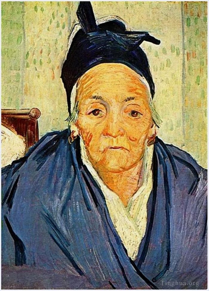 文森特·威廉·梵高 的油画作品 -  《阿尔勒的老妇人》