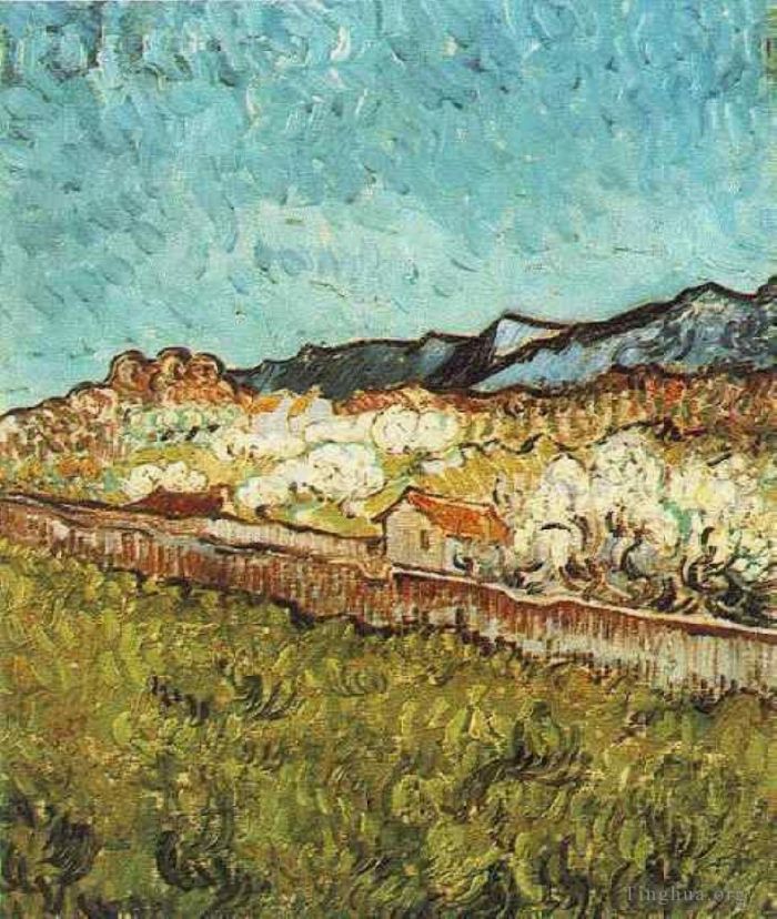 文森特·威廉·梵高 的油画作品 -  《在山脚下》