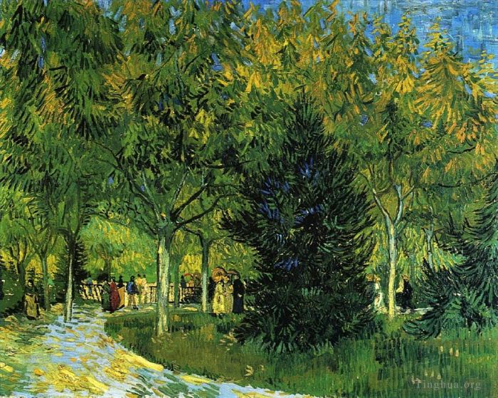 文森特·威廉·梵高 的油画作品 -  《公园大道》