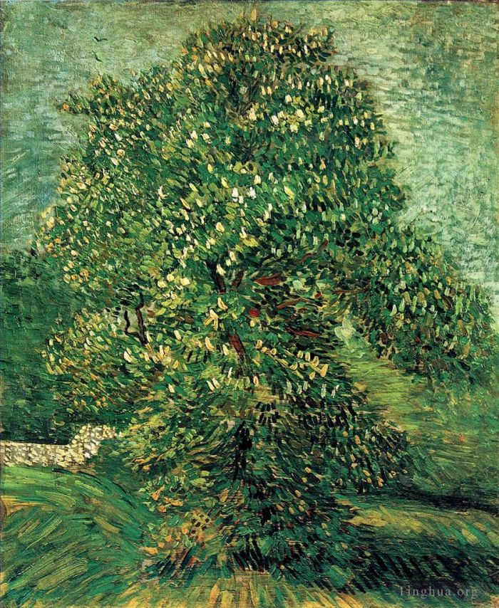 文森特·威廉·梵高 的油画作品 -  《板栗树开花2》