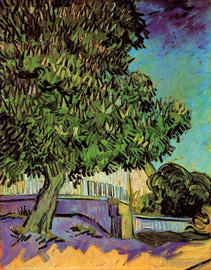 文森特·威廉·梵高 的油画作品 -  《板栗树开花》