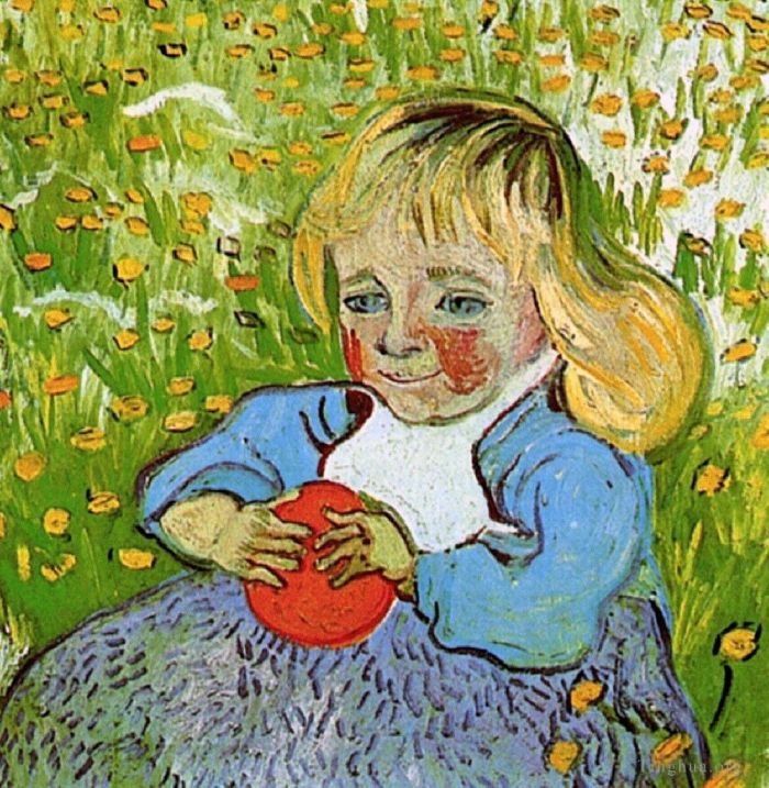 文森特·威廉·梵高 的油画作品 -  《孩子与橙子》