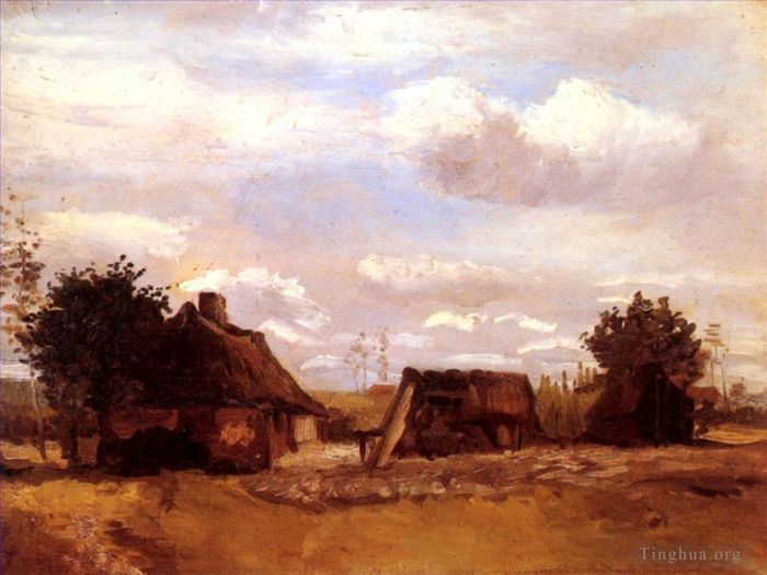 文森特·威廉·梵高 的油画作品 -  《小屋》