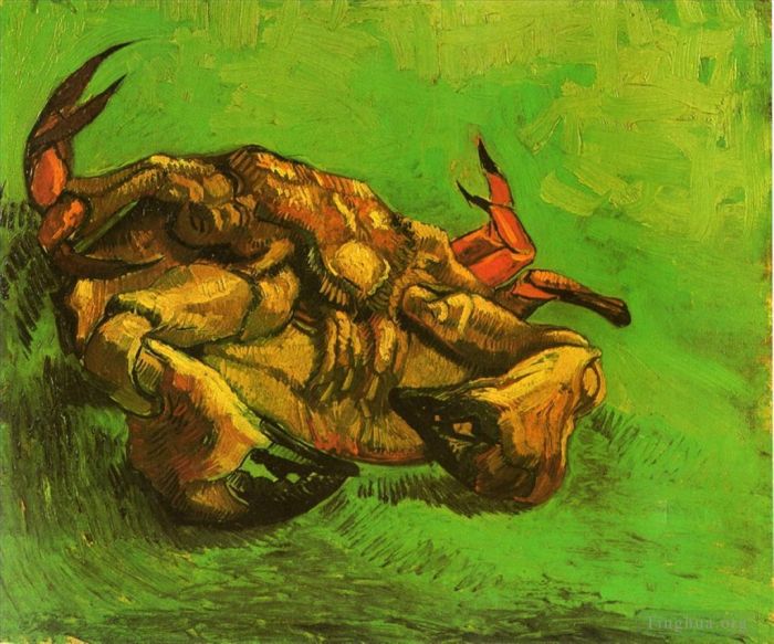 文森特·威廉·梵高 的油画作品 -  《背上的螃蟹》