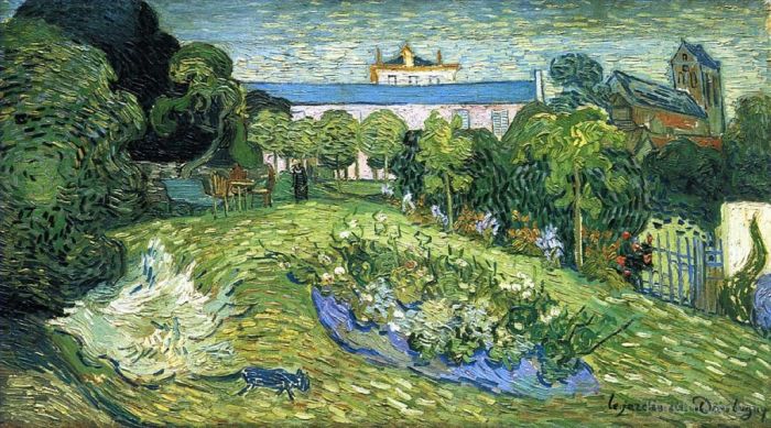 文森特·威廉·梵高 的油画作品 -  《杜比尼花园》