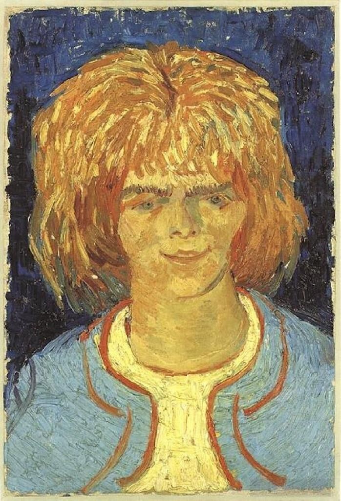 文森特·威廉·梵高 的油画作品 -  《头发乱的女孩》