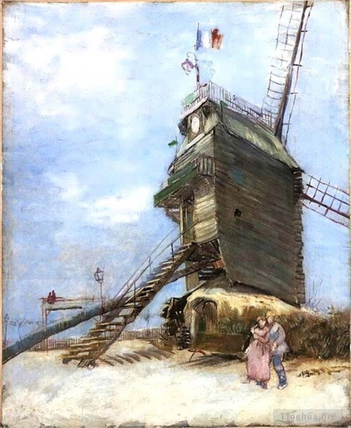 文森特·威廉·梵高 的油画作品 -  《煎饼磨坊,4》