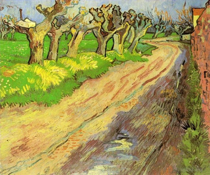 文森特·威廉·梵高 的油画作品 -  《波拉德柳树》