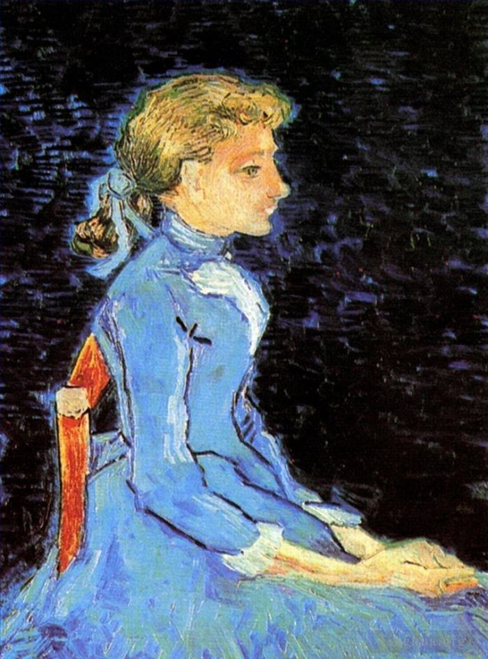 文森特·威廉·梵高 的油画作品 -  《艾德琳·拉武的肖像,2》