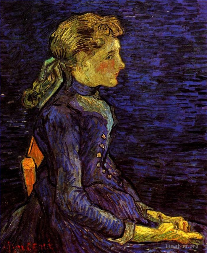 文森特·威廉·梵高 的油画作品 -  《艾德琳·拉武的肖像》