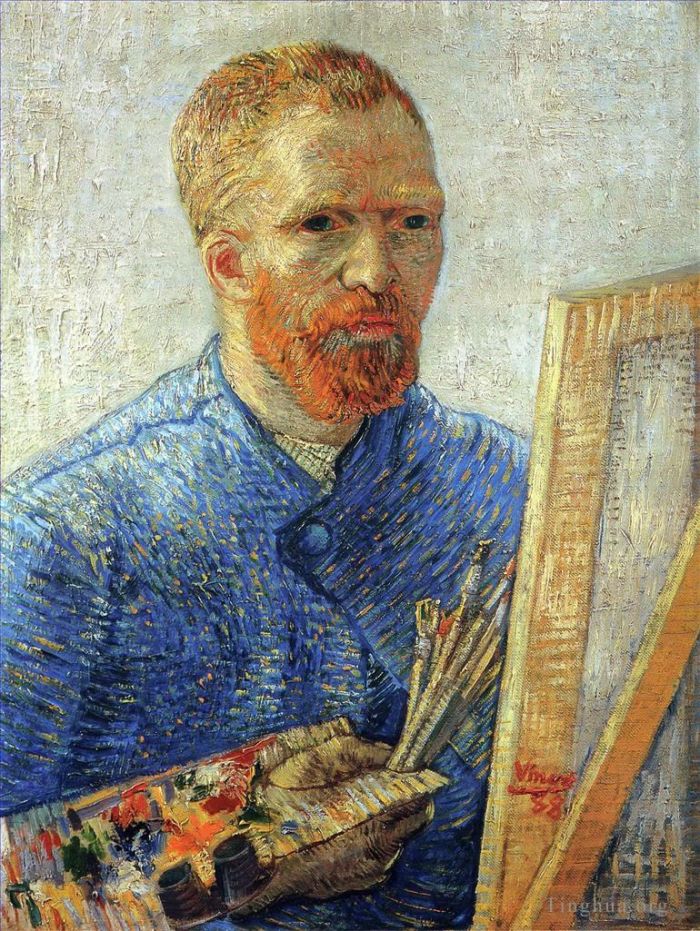 文森特·威廉·梵高 的油画作品 -  《艺术家自画像》
