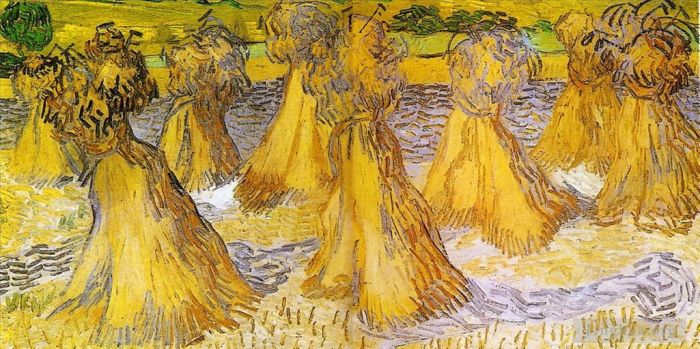 文森特·威廉·梵高 的油画作品 -  《成捆的小麦》