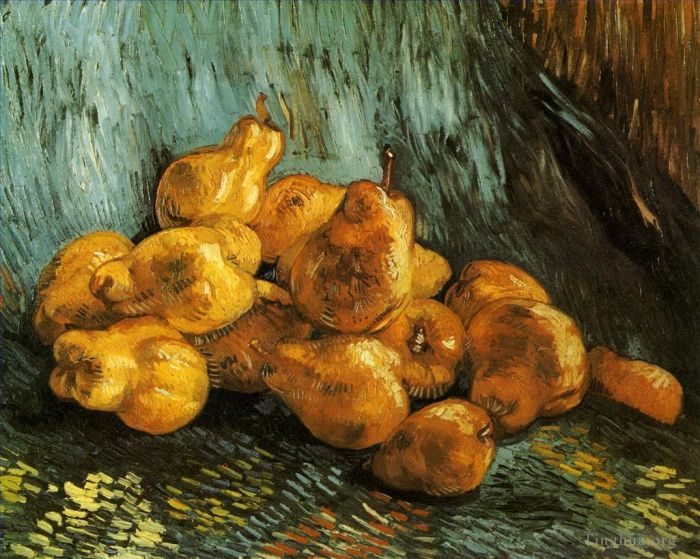 文森特·威廉·梵高 的油画作品 -  《静物与梨》
