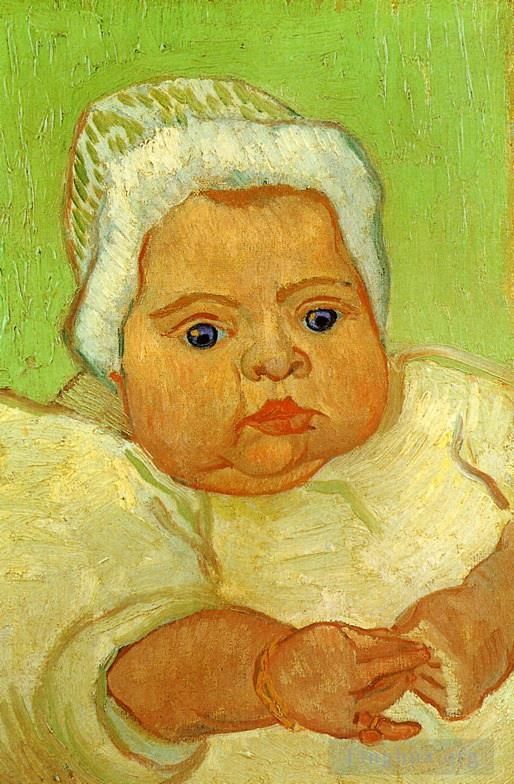 文森特·威廉·梵高 的油画作品 -  《婴儿马赛尔·鲁兰》