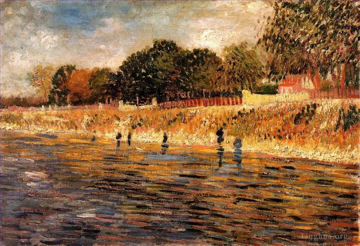 文森特·威廉·梵高 的油画作品 -  《塞纳河畔》