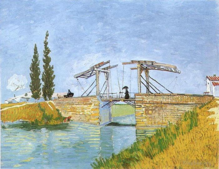 文森特·威廉·梵高 的油画作品 -  《朗卢桥》