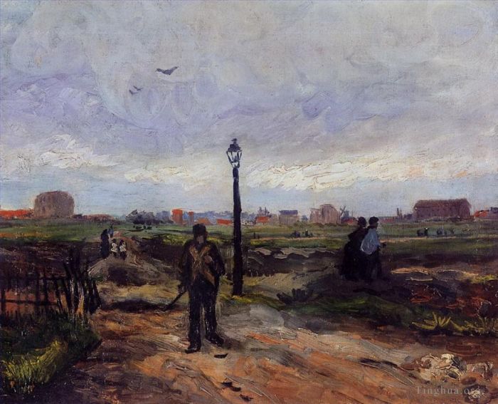 文森特·威廉·梵高 的油画作品 -  《巴黎郊区》