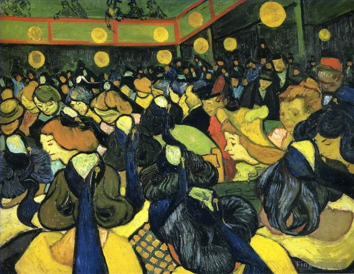 文森特·威廉·梵高 的油画作品 -  《阿尔勒的宴会厅》